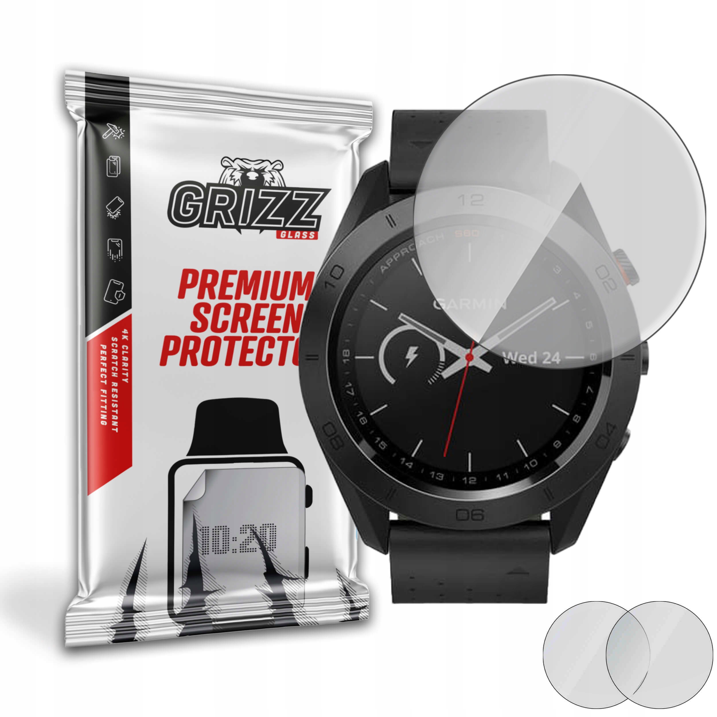 2-PAK Antyodciskowa folia ochronna do Garmin S60 Approach