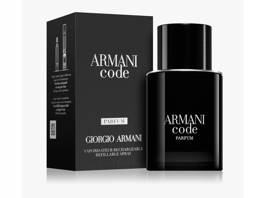 Giorgio Armani Code Parfum plnitelný parfém pro muže dřevitý 50 ml
