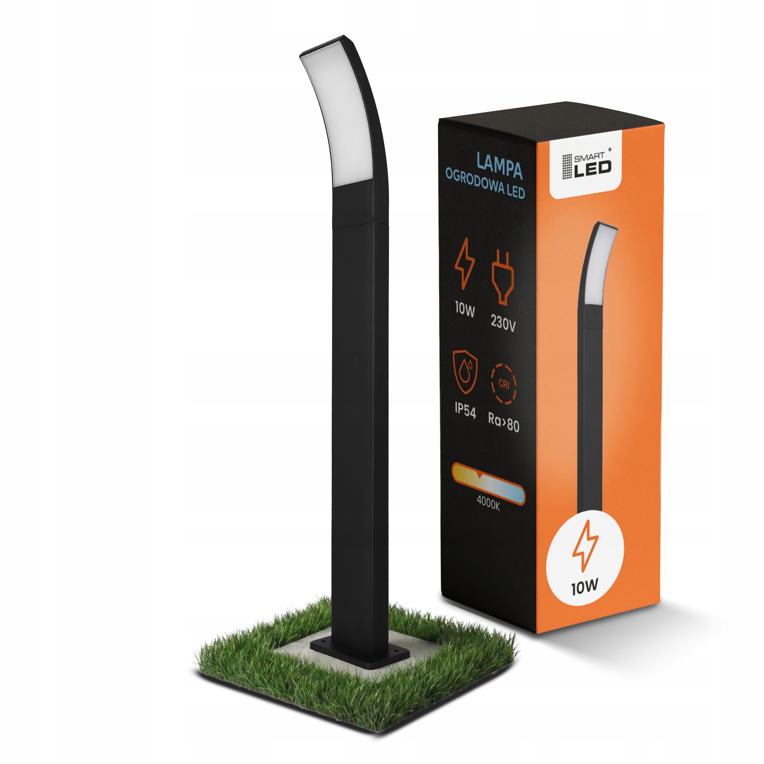 Zahradní Led lampa Sloupek 80 cm IP54 Černá Moderní Výkonná Premium 230V