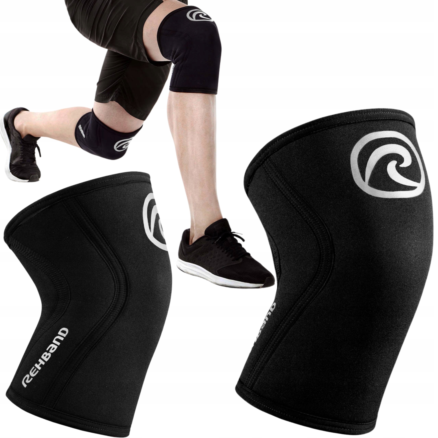 Opaska stabilizator na kolano Rehband Rx Champions Edition 5 mm 2 szt. Xs