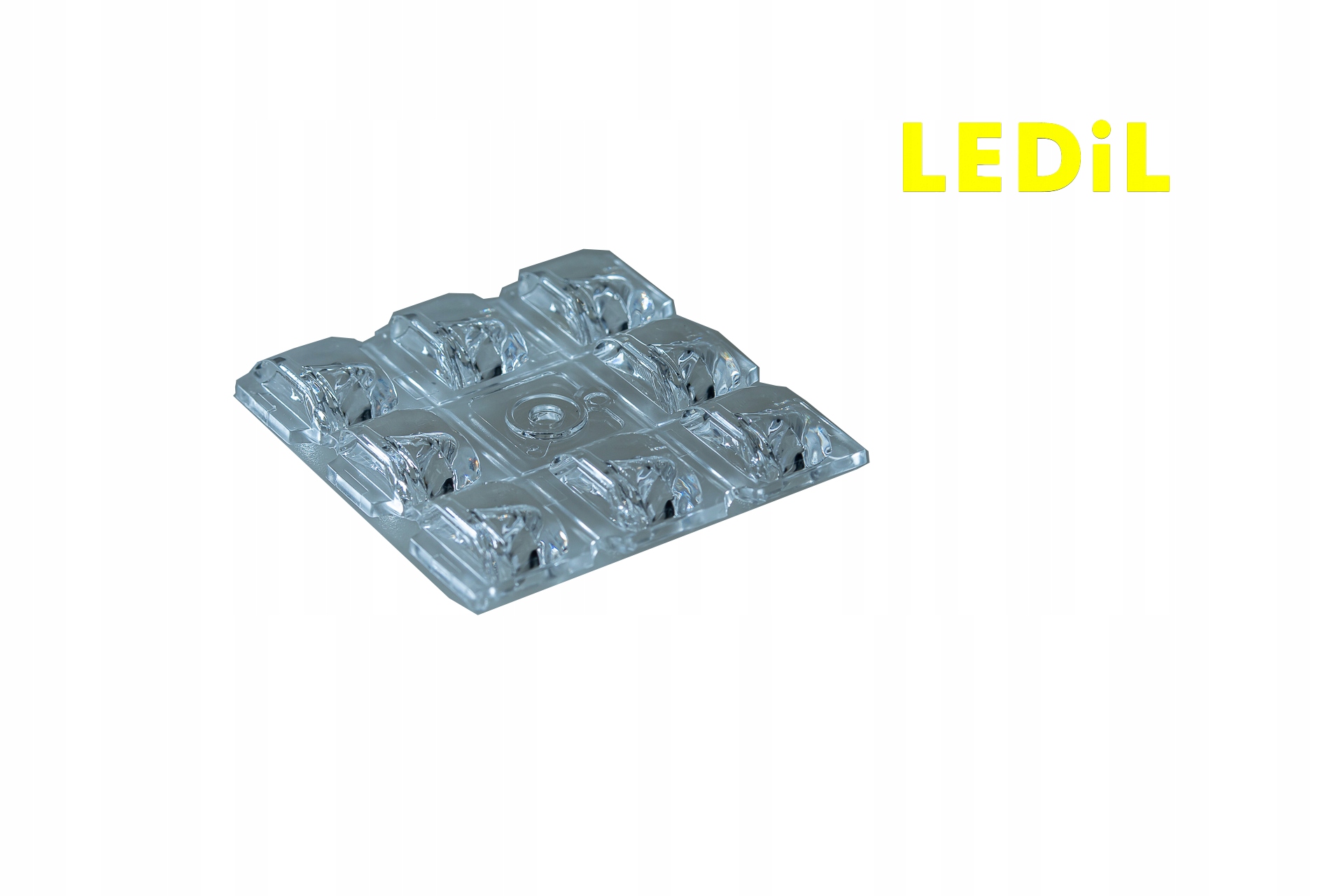 Soczewka Do Diod LED High/Mid Power LEDIL 50x50mm Asymetryczna na 8 diod