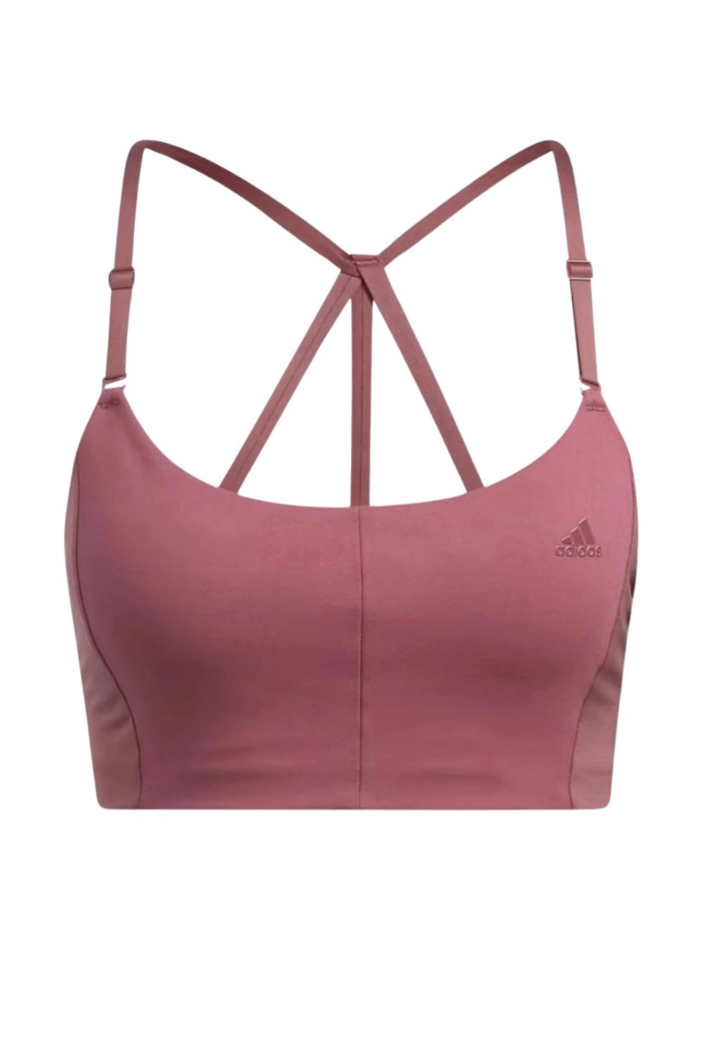 Sportovní top Adidas Yoga Studio Light-support podprsenka růžová Xs