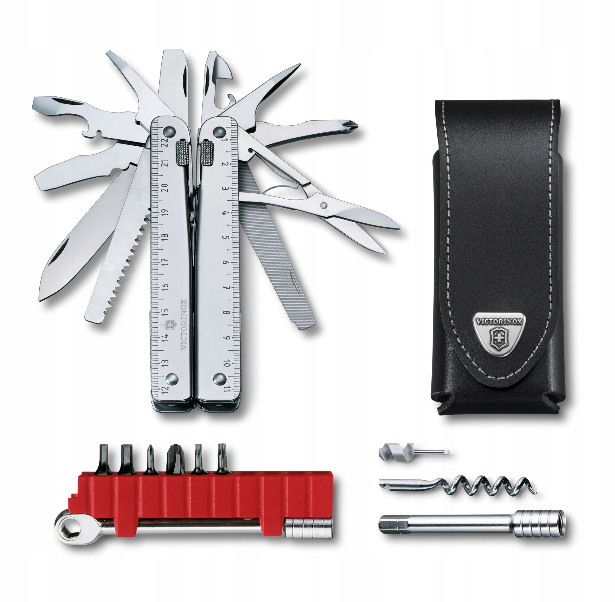Victorinox 3.0339.L, Swiss Tool X Plus, 115mm, 39 funkcji, etui skóra