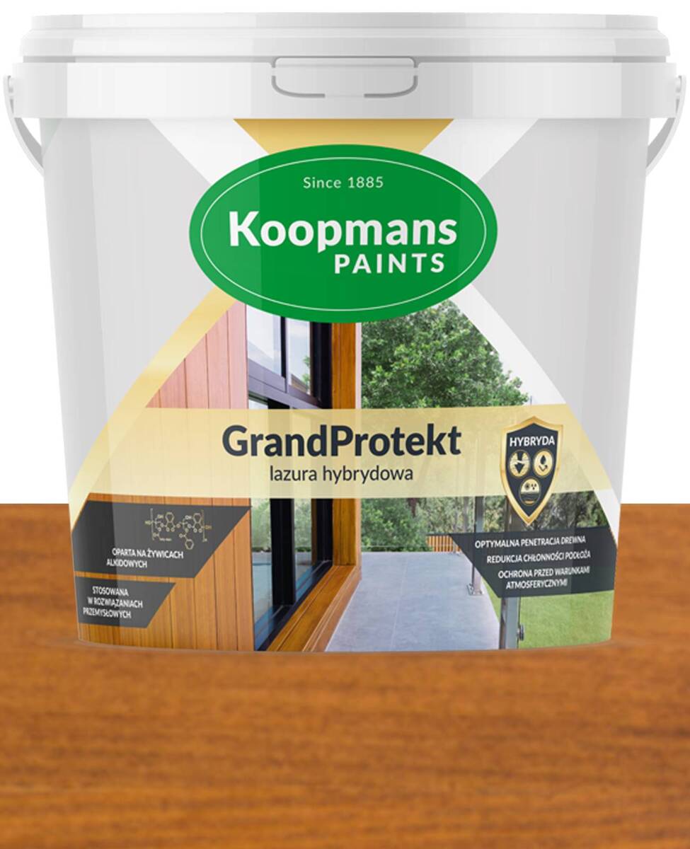 Koopmans GrandProtekt Lazura na dřevo 904 Dub Burgundský 10L