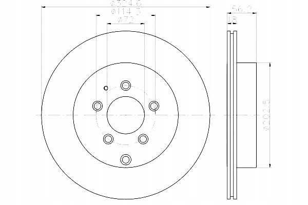 КОМПЛЕКТ ДИСК ГАЛЬМІВНИХ HELLA L23226251c L232262