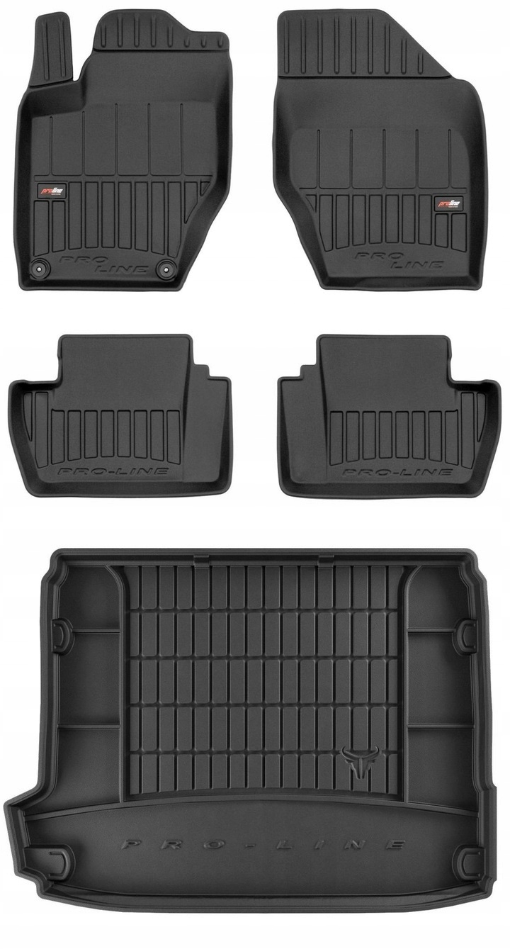 Set 3D Gumové rohože a rohože Citroen C4 2 hatchback 2010-2018