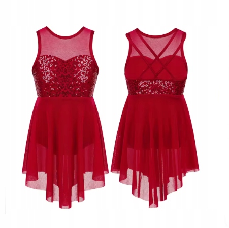 Strój Sukienka Body Sukienka Tutu Akrobatyka Balet 158 Nr 2355