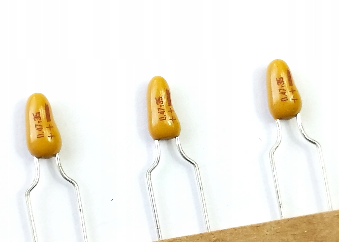 [10szt] Kondensator tantalowy 0.47uF 35V raster 5mm Roederstein