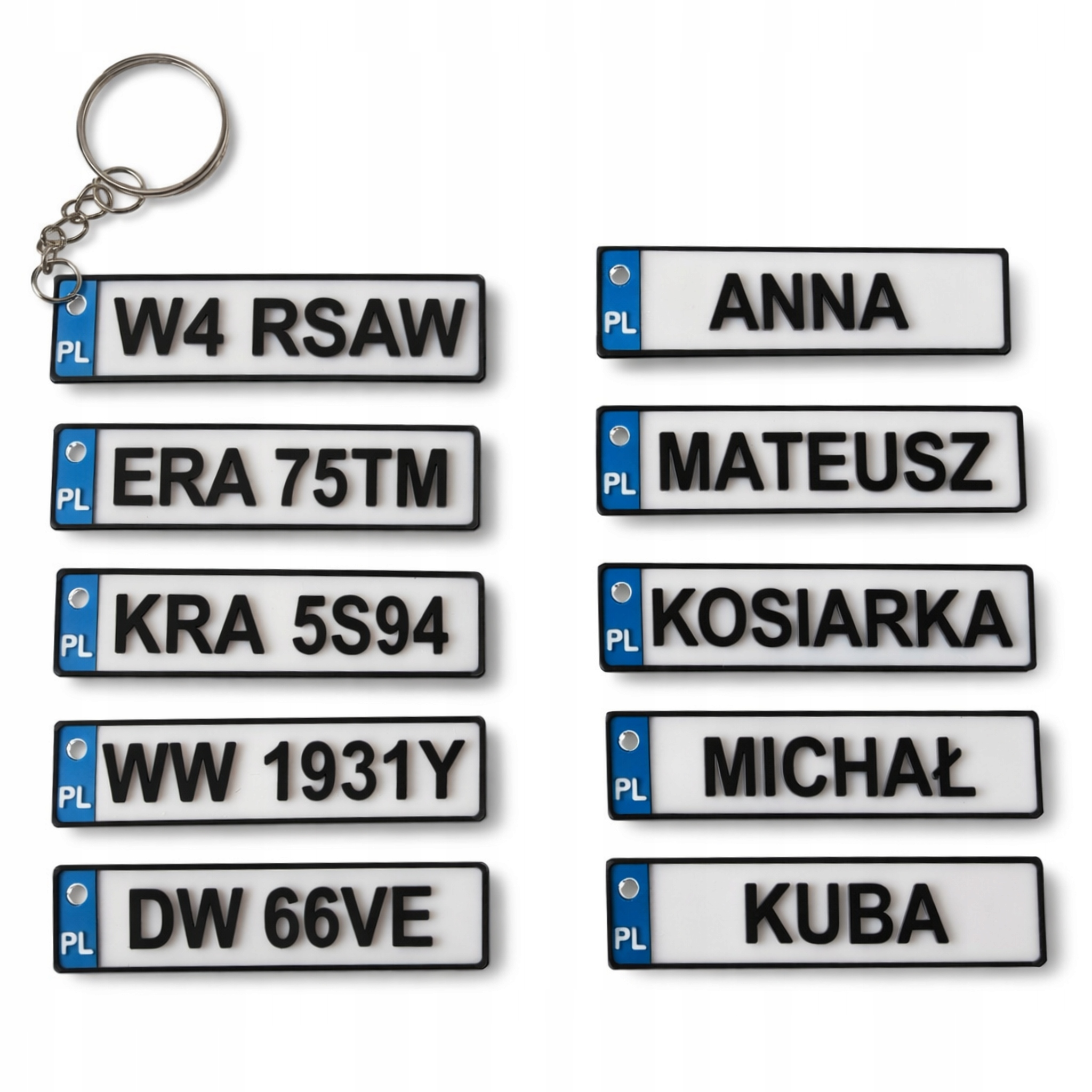Brelok Personalizowany, Tablica Rejestracyjna
