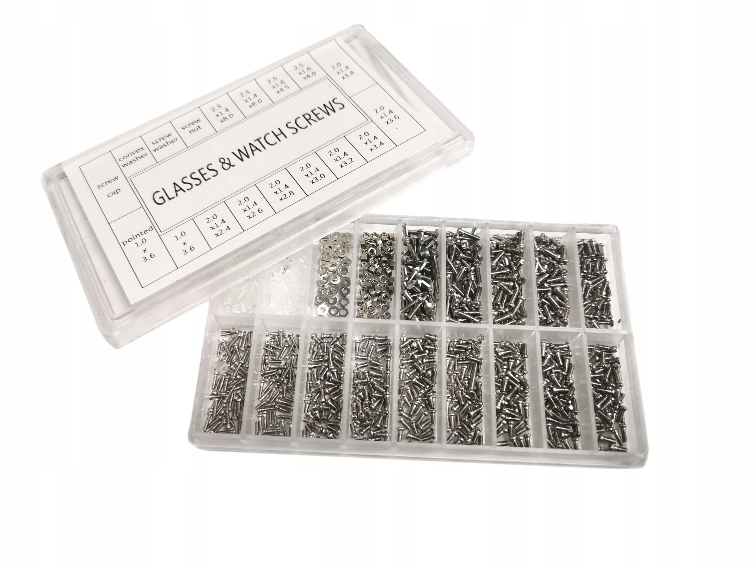 

Zestaw śrubek M1 M1,4 M1,6 1000szt