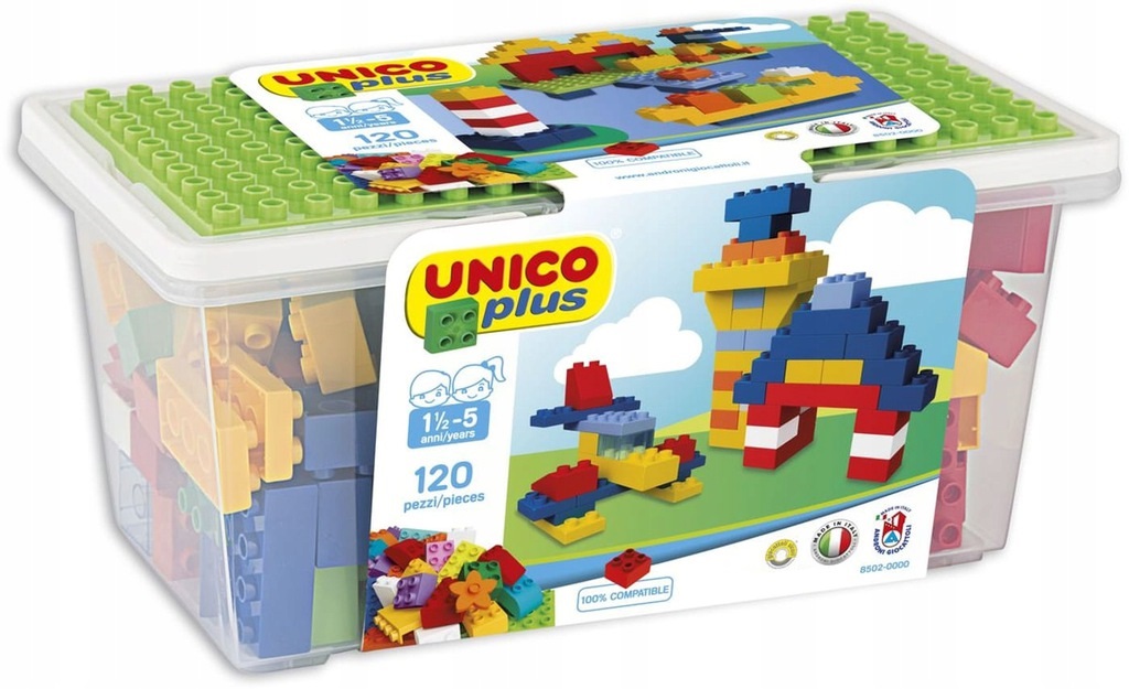 

Klocki konstrukcyjne kompatybilne 120 ele Unico
