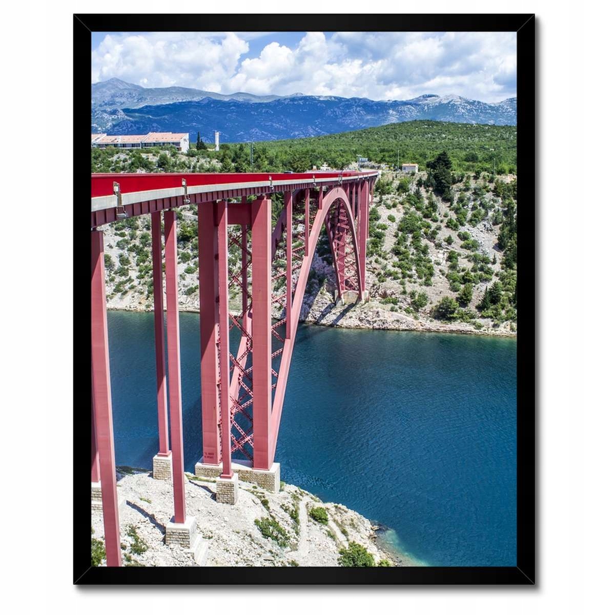 Plakáty v rámu 40x50 Chorvatsko Maslenica Most