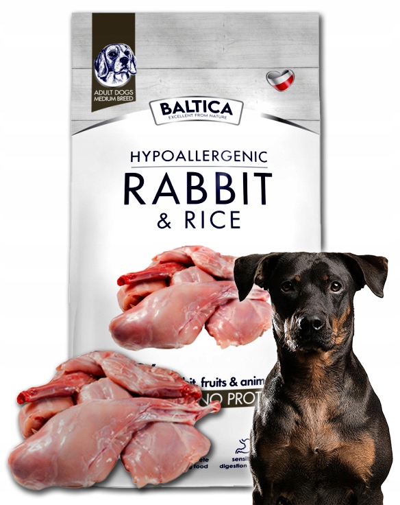 Levně Baltica Adult králík s rýží M hypoalergenní suché krmivo 3 kg