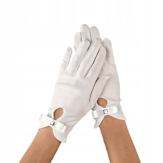 Rękawiczki do Komunii Świętej dla dziewczynki komunia komunijne RKC66
