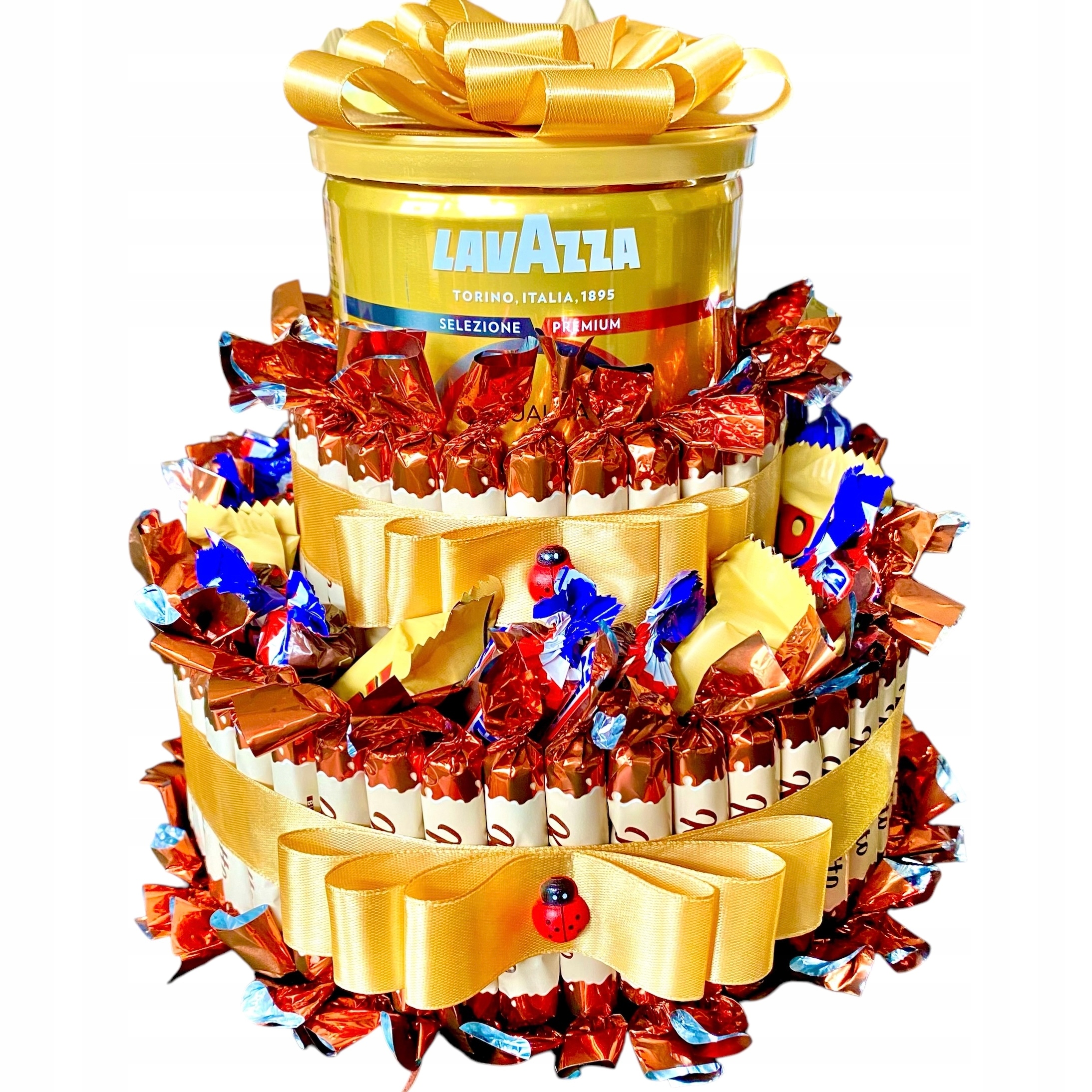 Urodziny Rocznica dla Taty Matki Zestaw Kosz Box kawa 45 55 70