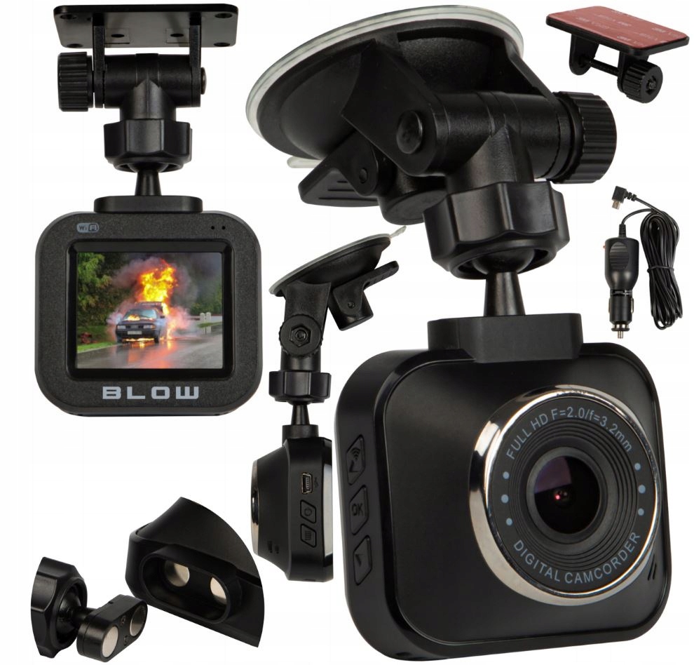 

Kamera Samochodowa Wideo Rejestrator Wifi Full Hd