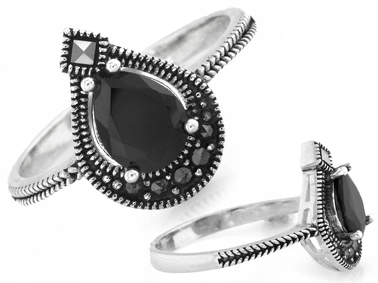 Prstýnek ze stříbra 925 s módním zirkonem, stylový