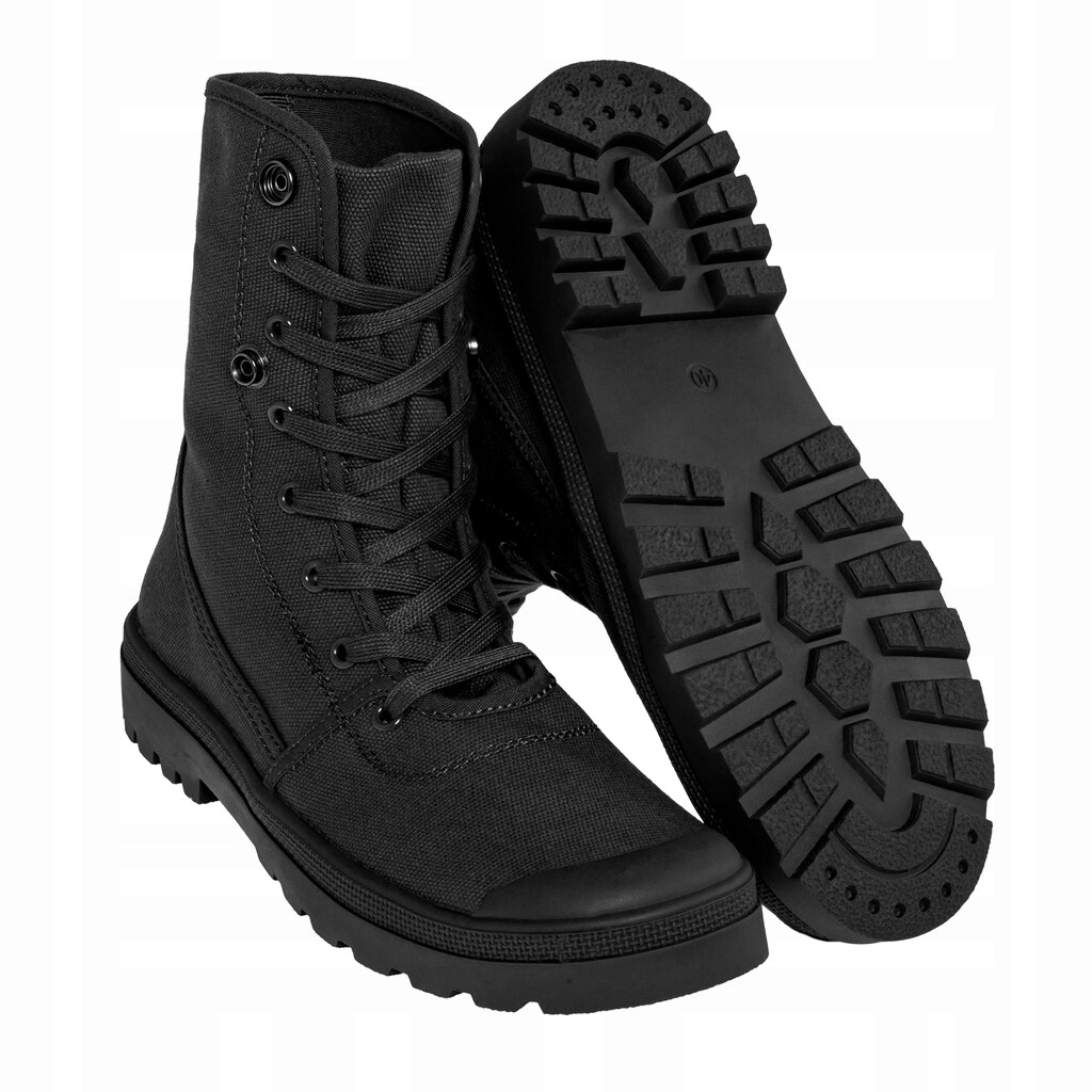 Vojenské taktické boty Brandit Military Canvas Sneaker High černá 42