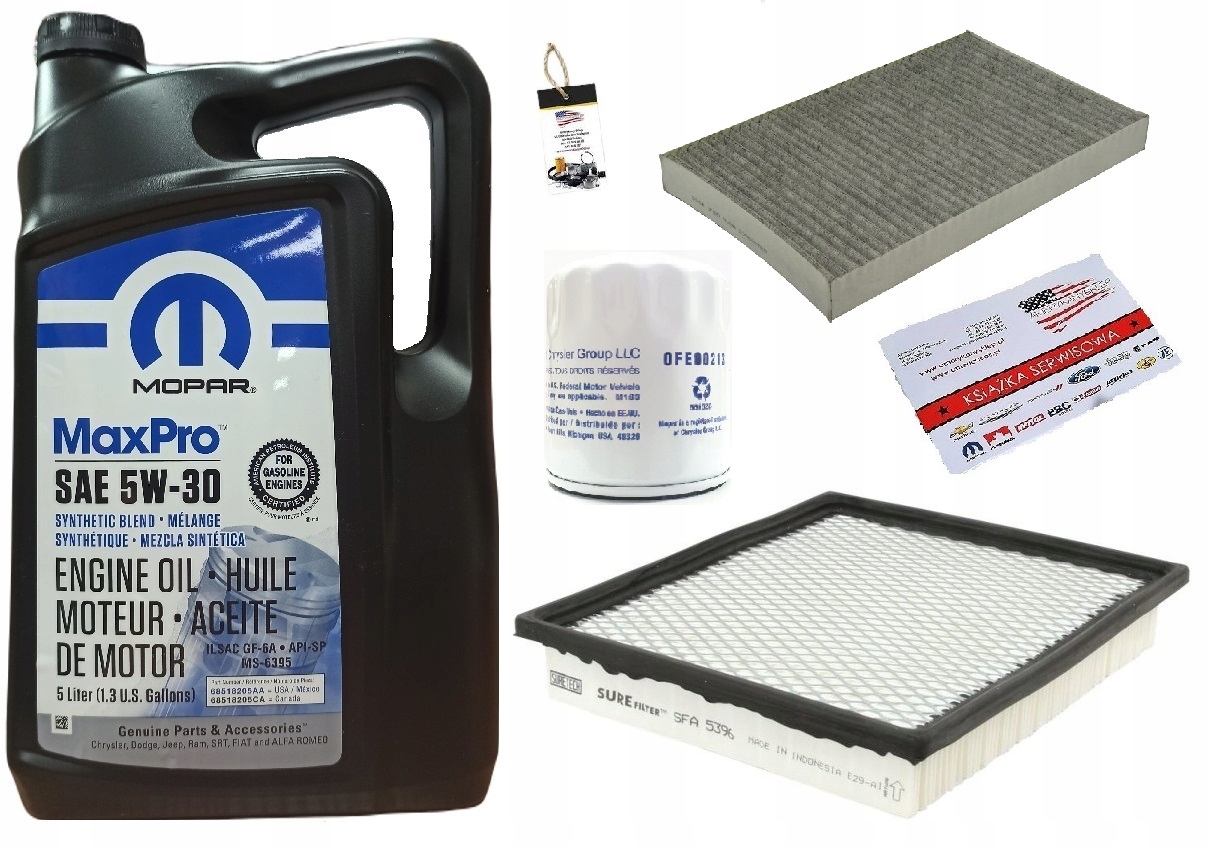 Mopar 5W30 Filtry Chrysler Voyager 2,4 01-03