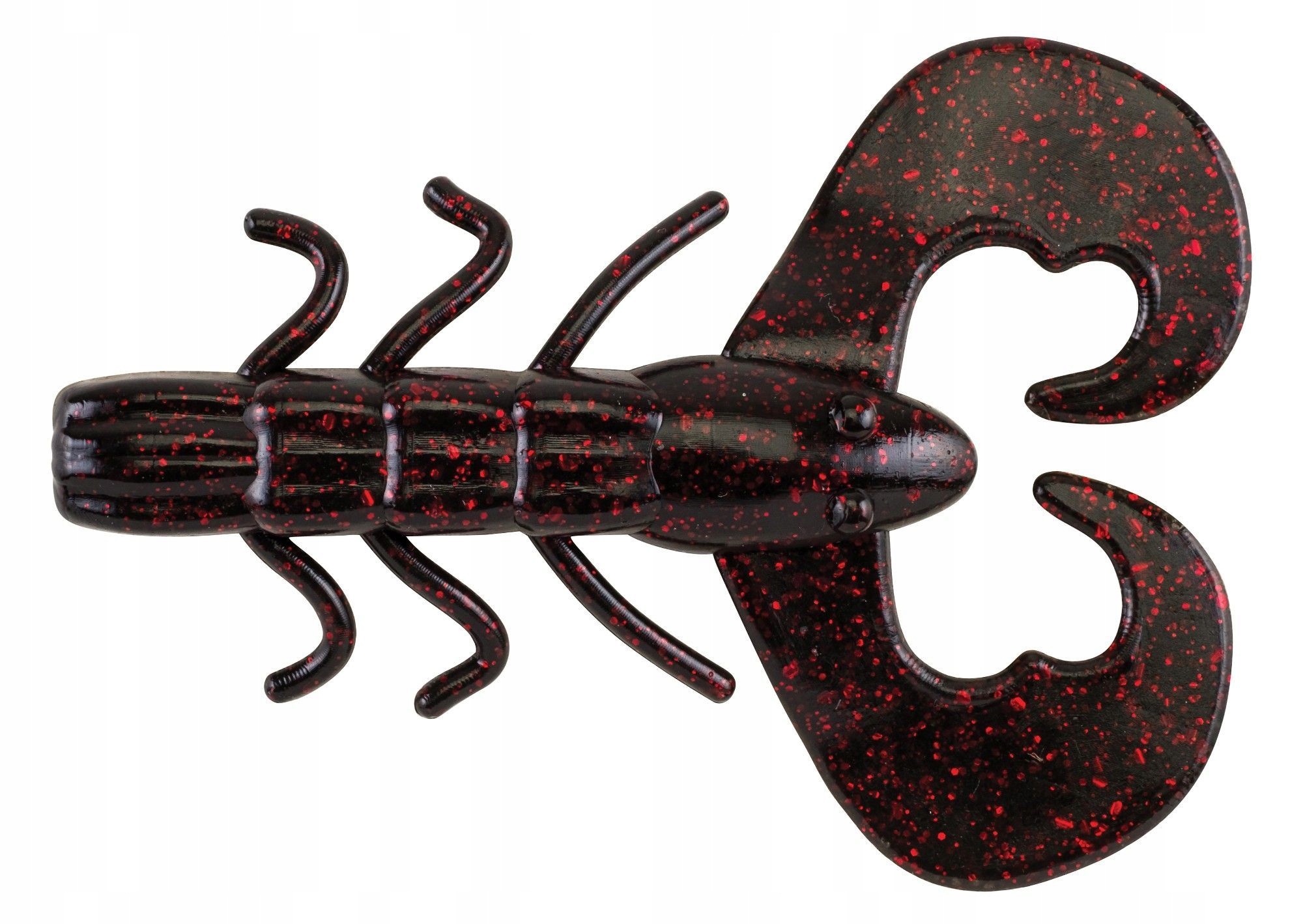 Berkley Power Bait Chigger Bug 8cm Black Red Fleck