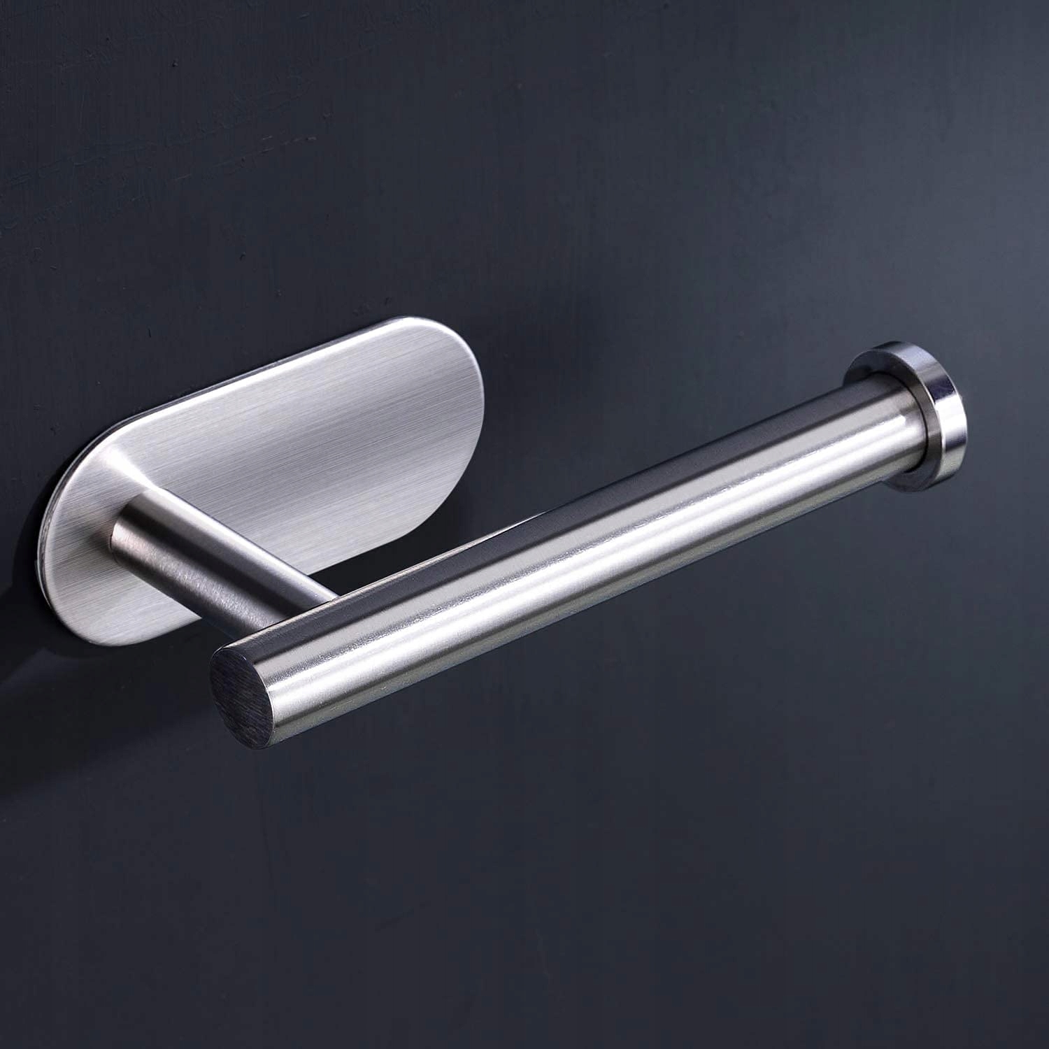 UCHWYT NA PAPIER TOALETOWY PRZYKLEJANY KLEJ STALOWY SREBRNY BEZ WIERCENIA Marka Gockowiak