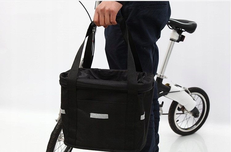 KOSZYK NA KIEROWNICĘ DO ROWERU PIKNIK TORBA 10L Model KOSZYK TORBA CZARNY