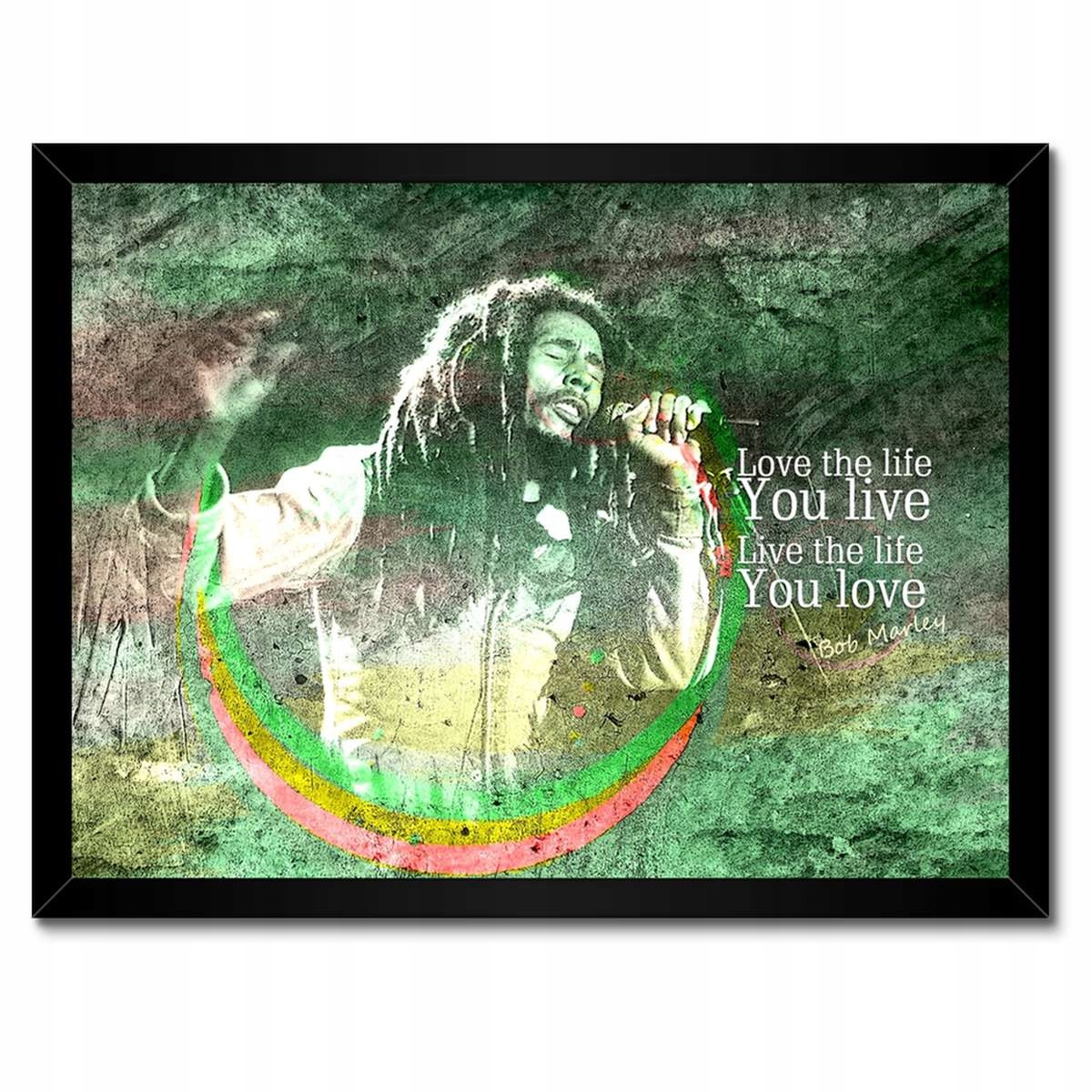 Plakáty v rámu 40x30 Bob Marley na koncertě
