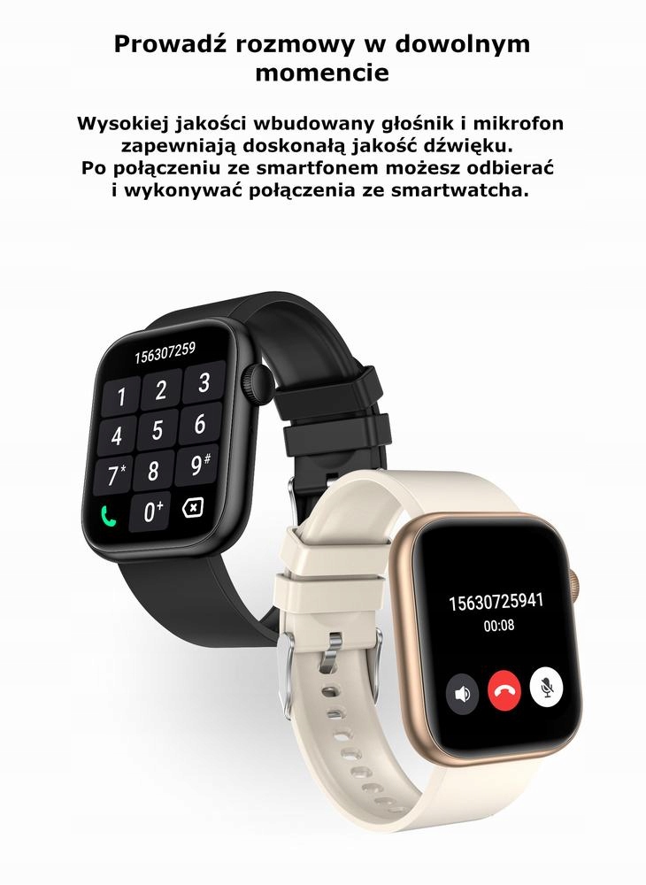 SMARTWATCH KOMUNIA CHŁOPCA Gravity trening MENU PL PROWADZENIE ROZMÓW Materiał paska guma