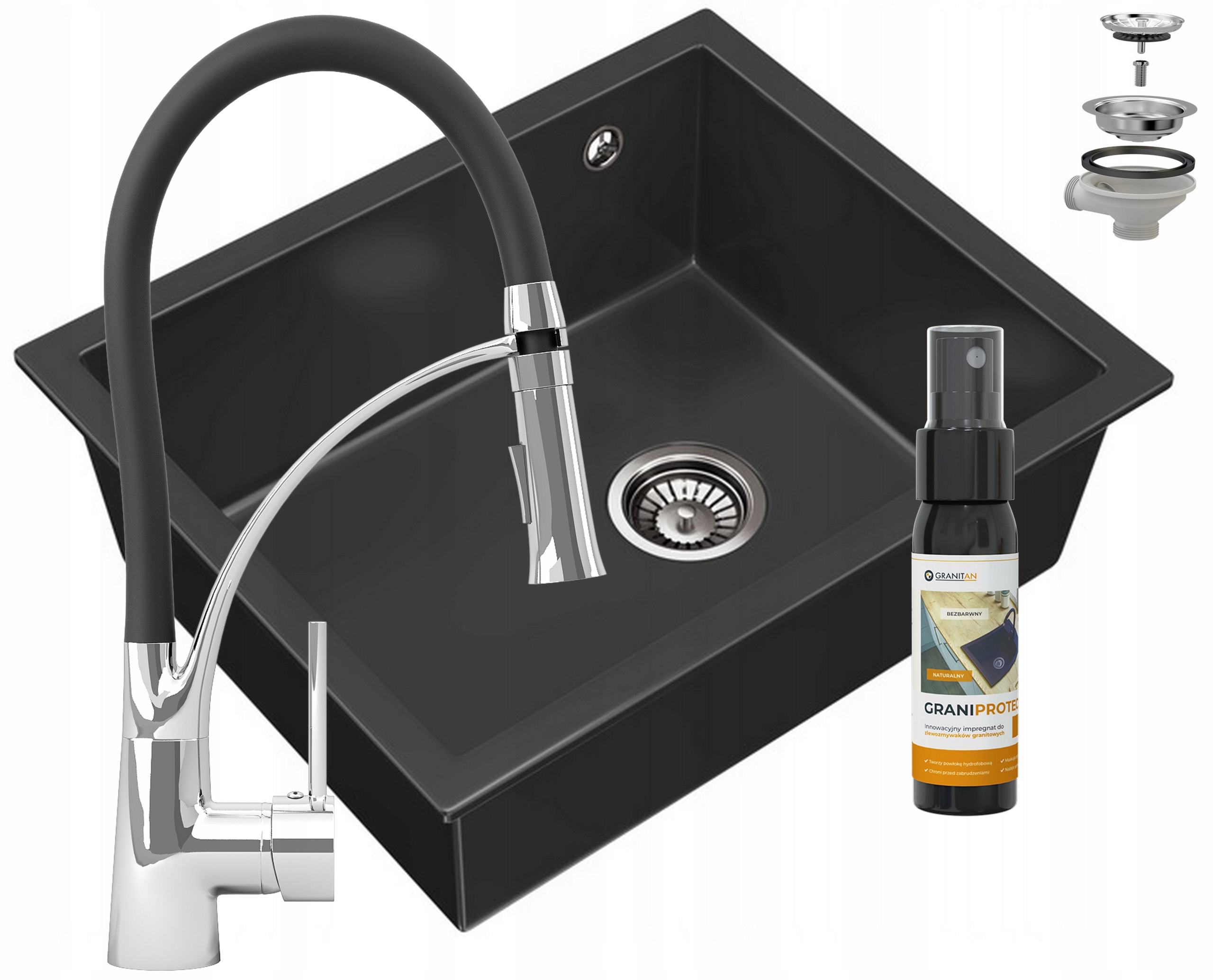 Podstolový Závesný Drez Salix Granitan