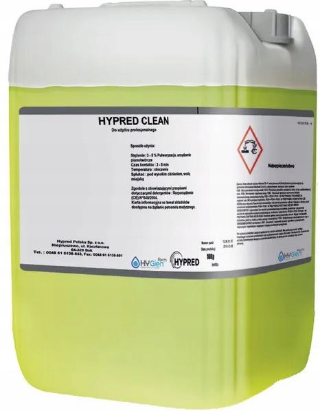 Hypred Clean 10 kg je zásaditý mycí prostředek