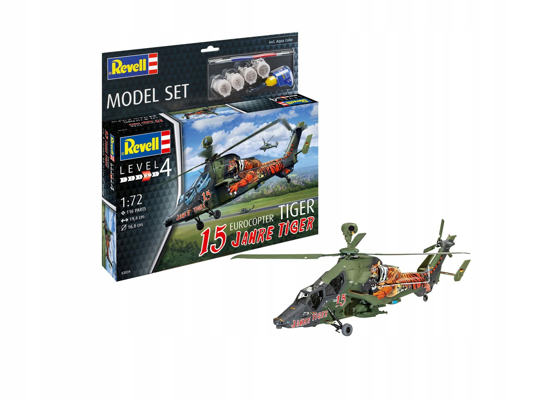 Model Revell 1:72 Eurocopter Tiger 15 Jahre 63839