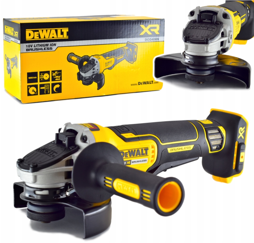 Szlifierka Akumulatorowa bezszczotkowa z hamulcem DeWalt DCG406N 125mm 18V