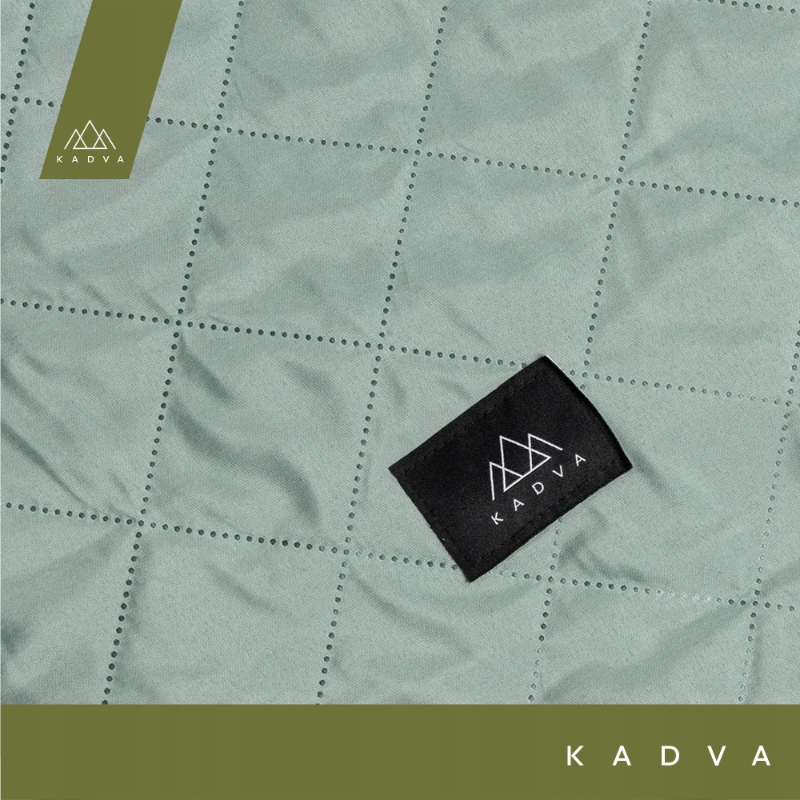 Koc piknikowy KADVA Rulo szary 140 x 170 MIĘKKI TRWAŁY MATERIAŁ KOMPAKTOWY Model Rulo