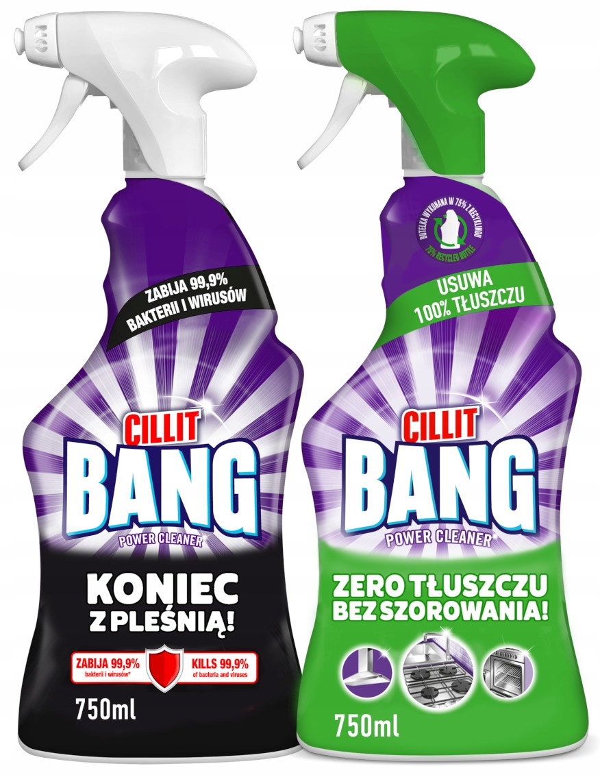 

Cillit Bang do kuchni tłuszcz pleśń smugi 2x 750ml