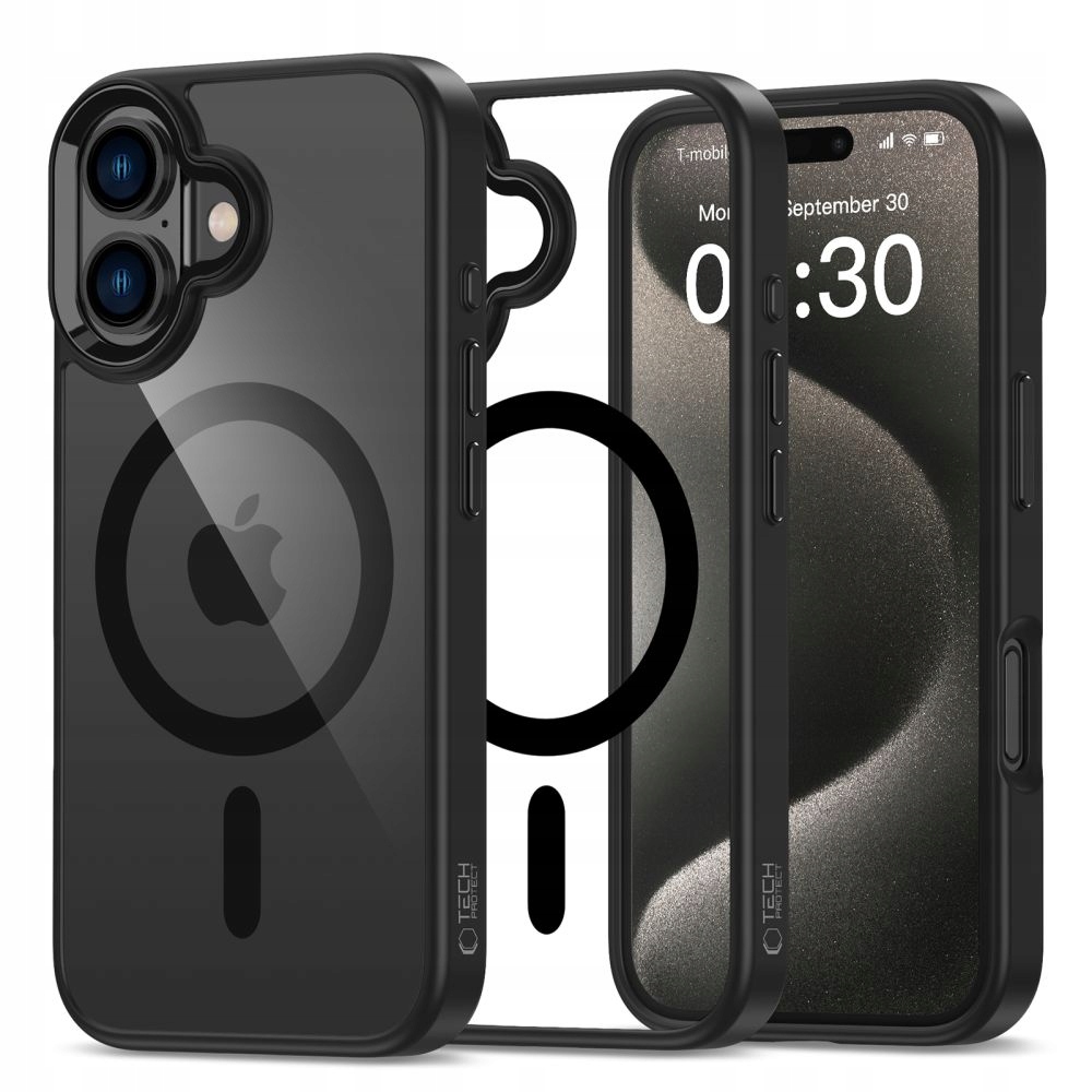 Etui Do Iphone 16 Tech-protect Magmat Magsafe Czarne Case Obudowa Plecki