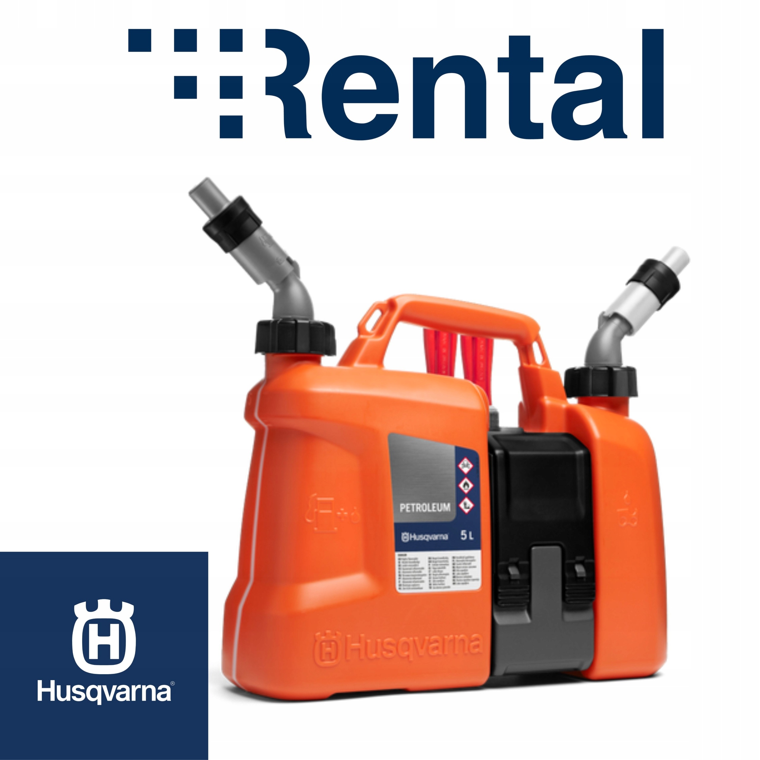 Kanister na paliwo olej dwukomorowy Husqvarna Combi 5L +2,5L korek niekapek