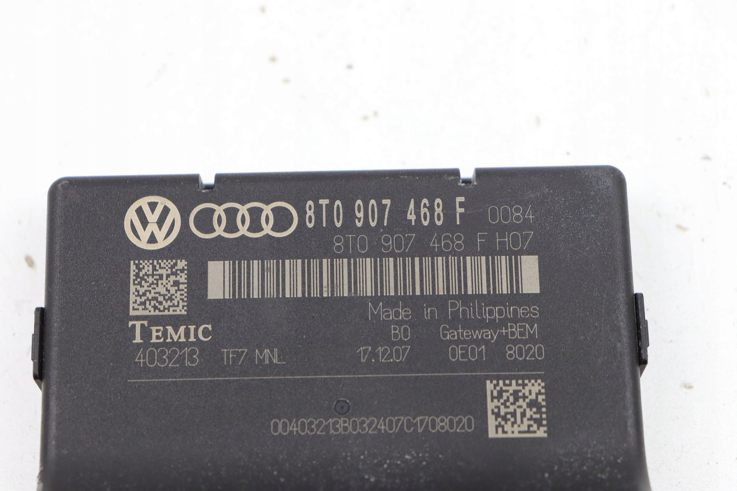 Audi A4 B8 A5 8T module control unit GATEWAY 8T0907468F