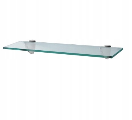 

Półka szklana 40x15 cm z uchwytem Gruba 0,8 cm