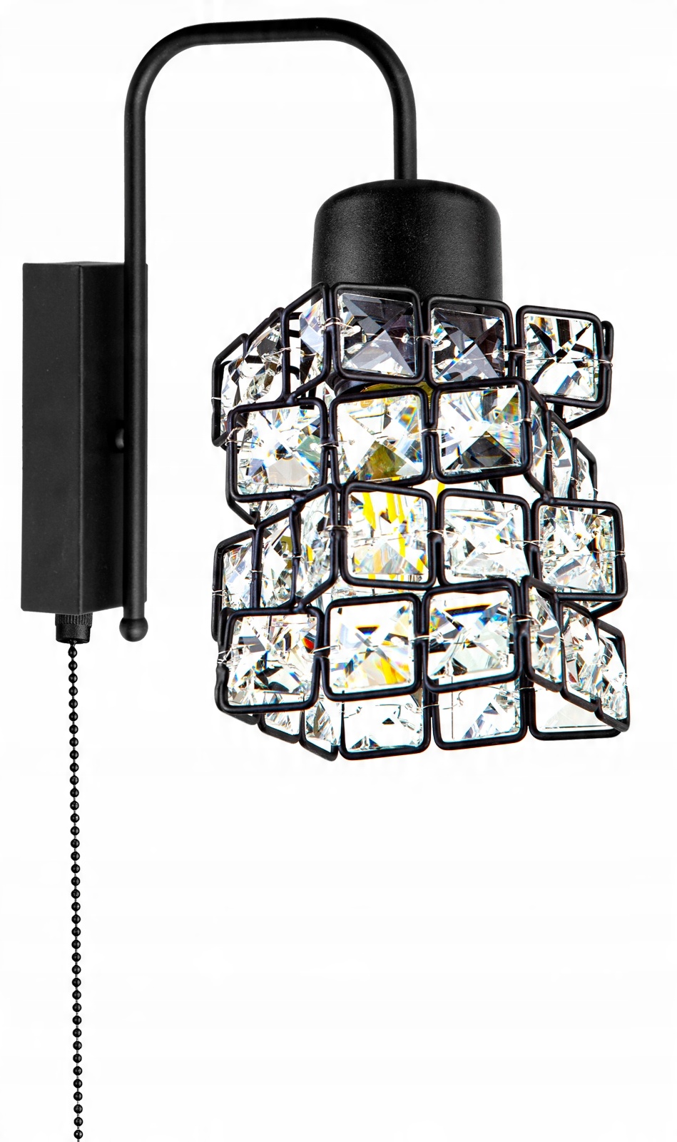 

Nowoczesna Szklana Lampa Ścienna Kinkiet Kryształ