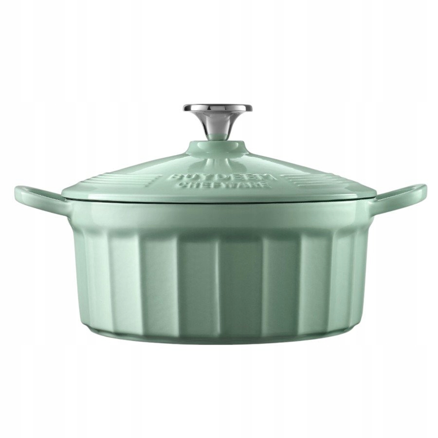 BUYDEEM Emaliowane naczynie żeliwne 2,9L, CP521, Cozy Greenish — 4