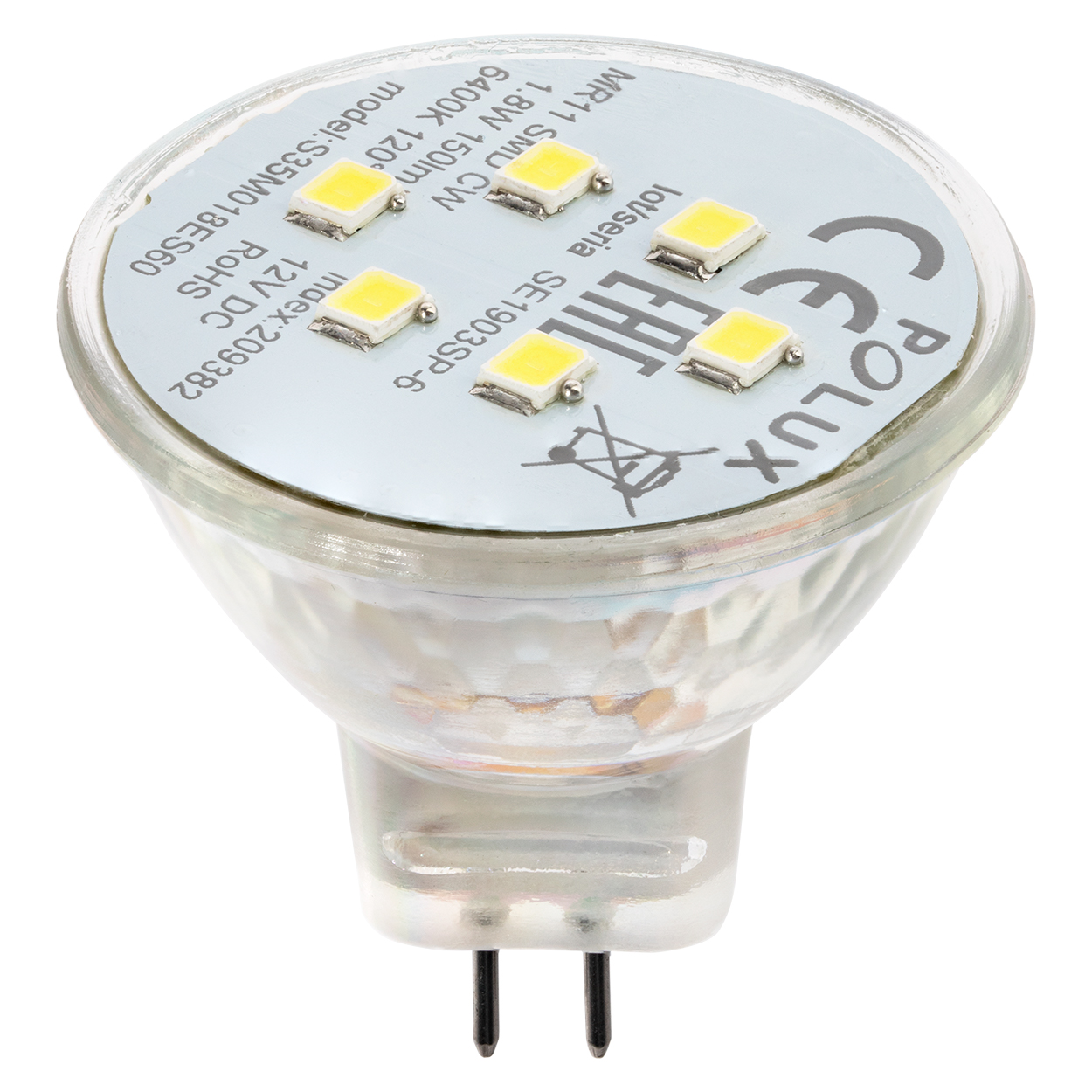 

Żarówka Led Halogen MR11 1,8W =16W 150lm 12V Zimna