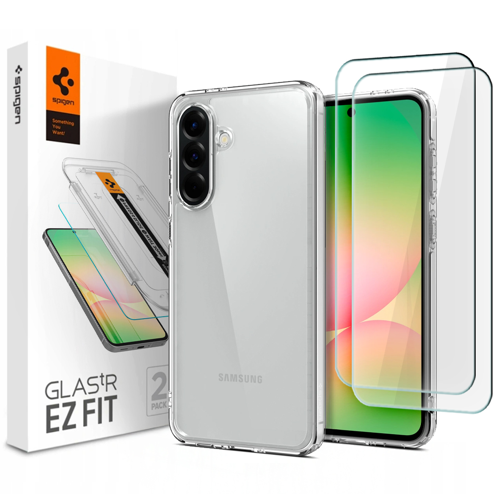 Spigen Przezroczyste Sztywne Etui Do Galaxy A56 5G 2-PAK Szkło Glas.tr