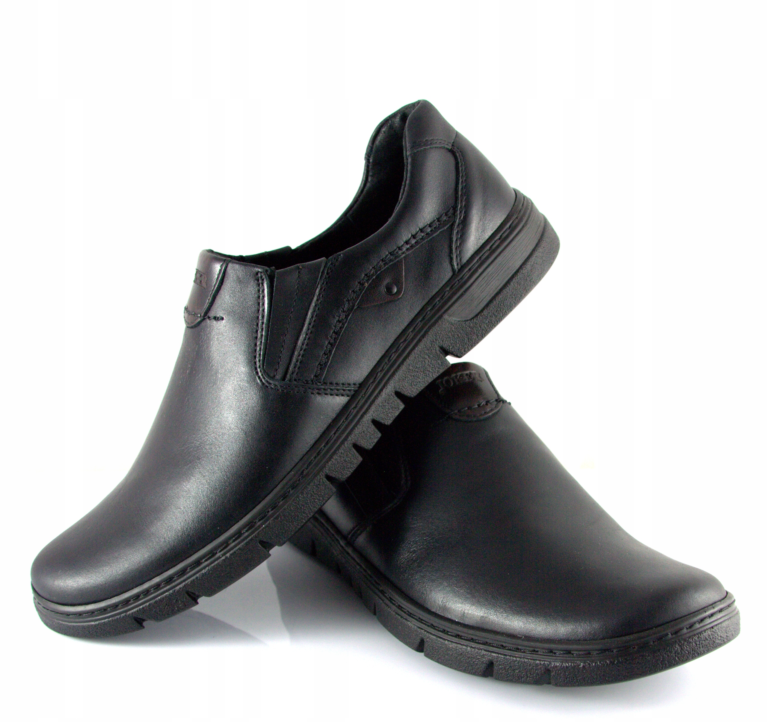 BUTY męskie SKÓRA naturalna POLSKI 507 br JOKER 43 Zapięcie wsuwane