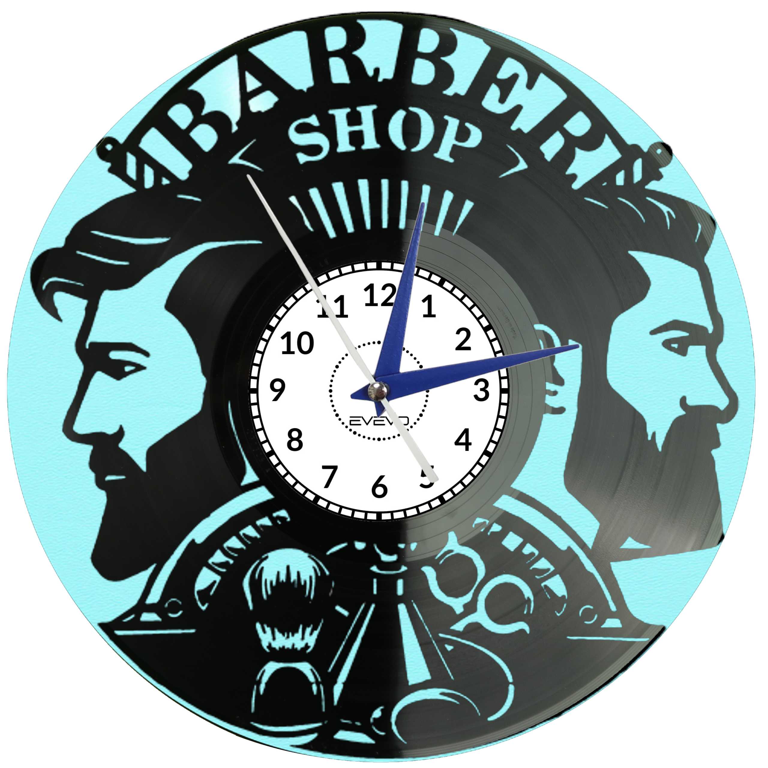 Nástěnné hodiny Barber Shop Golibroda Barbarský závod Vinylová deska C0006