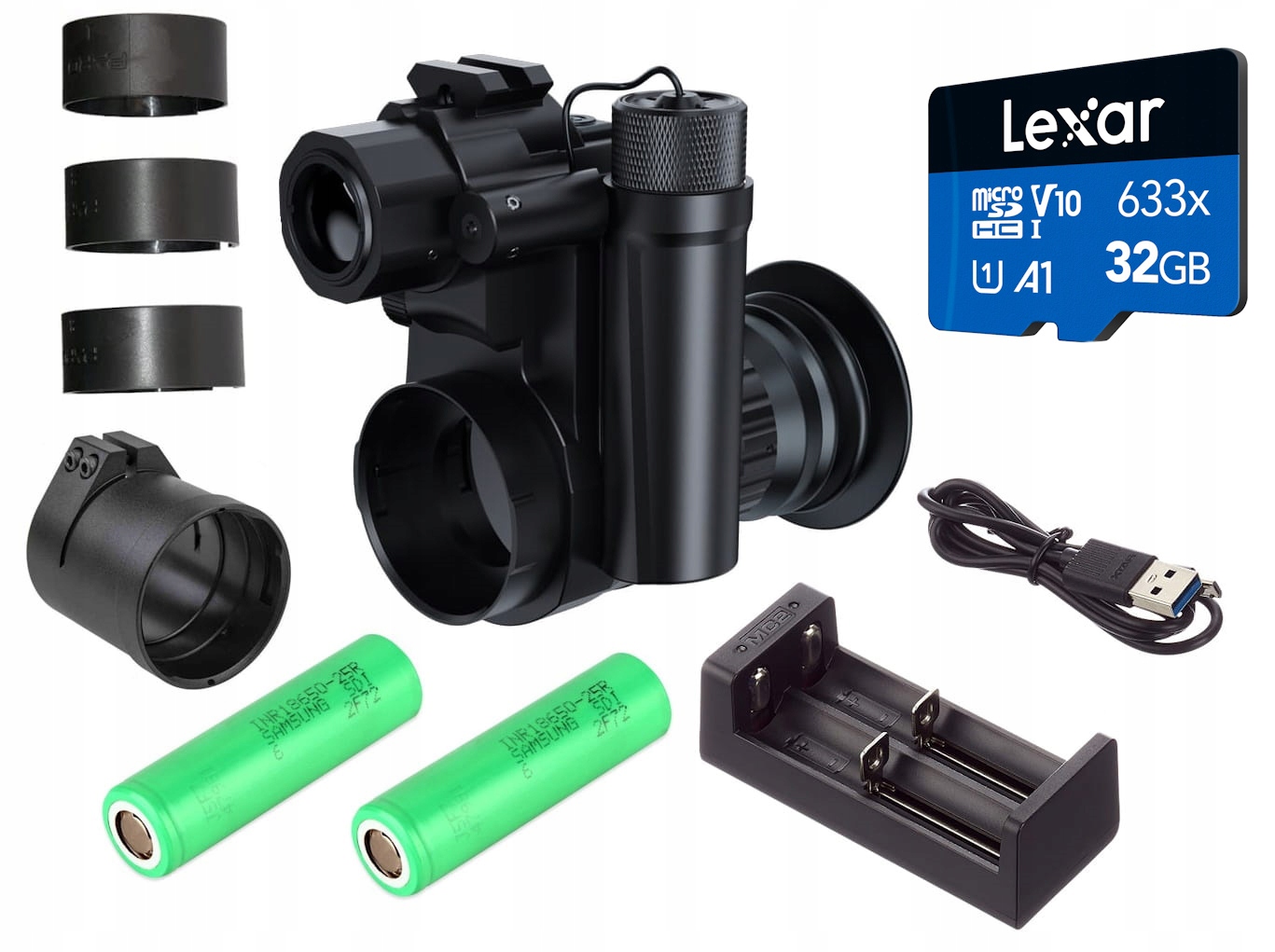 Nástavec pro noční vidění Pard NV-007SP 850nm sada 32GB karta