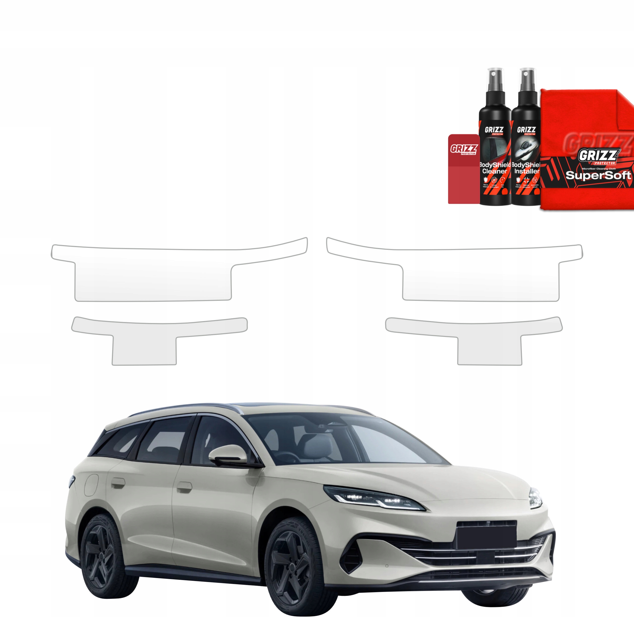 4v1 Fólie na prahy pro Byd Seal 06 Dm-i Touring (2025)
