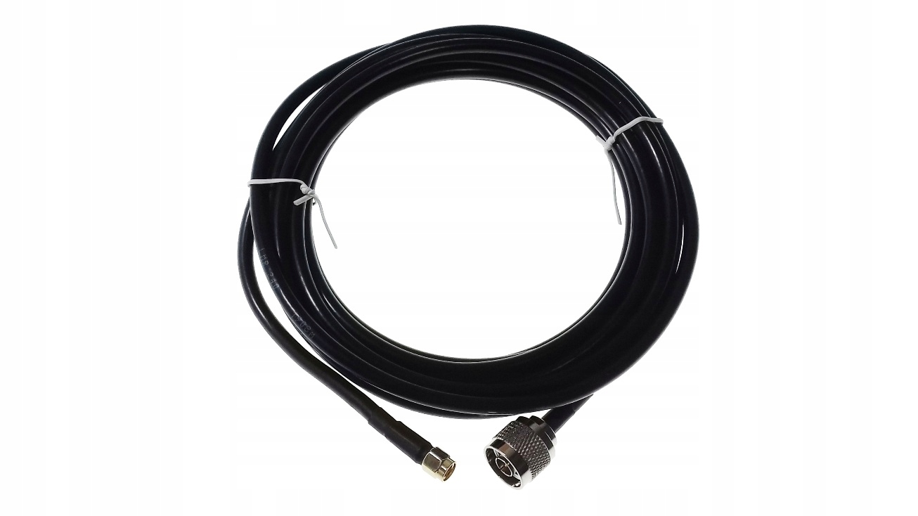 Kabel antenowy Przewód 50 ohm N-wtyk SMA-wtyk 5 m.
