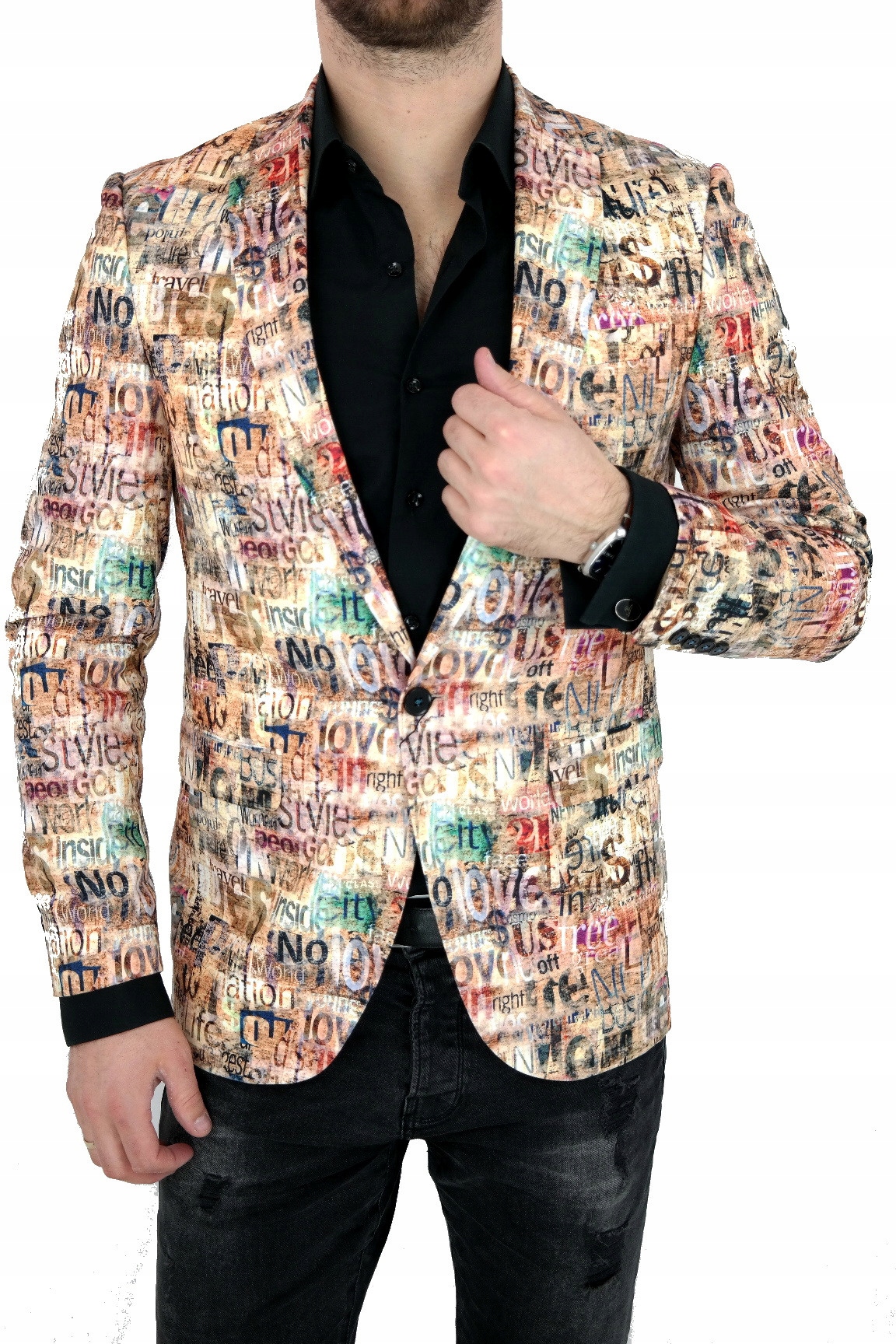 GIOVANNI PERA Marynarka męska D809 napisy 50 M Płeć mężczyzna