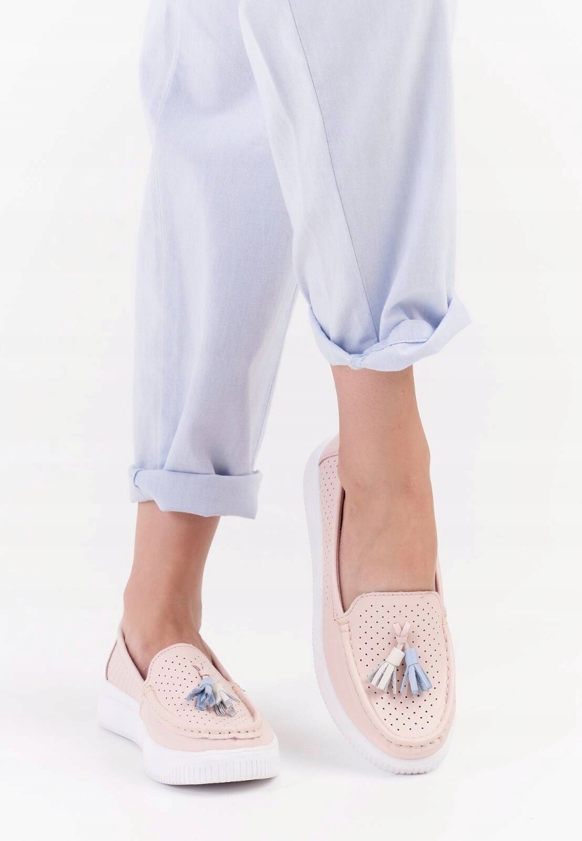 MOKASYNY PÓŁBUTY NA PLATFORMIE DAMSKIE KOLOROWE FRĘDZLE SERGIO LEONE 41 Marka Sergio Leone