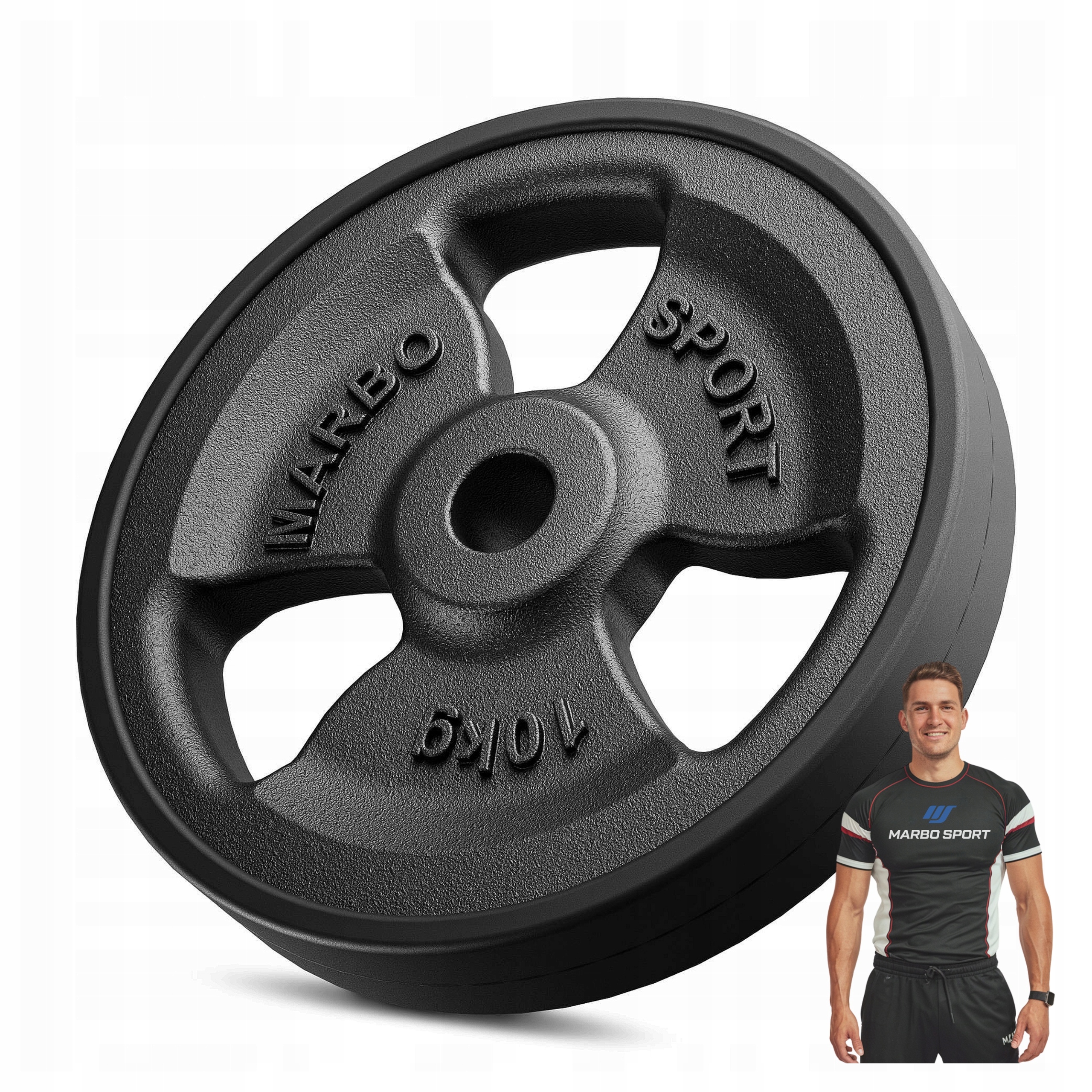 Marbo Závaží Litinová Guma 10 Kg MW-O10G-KIER